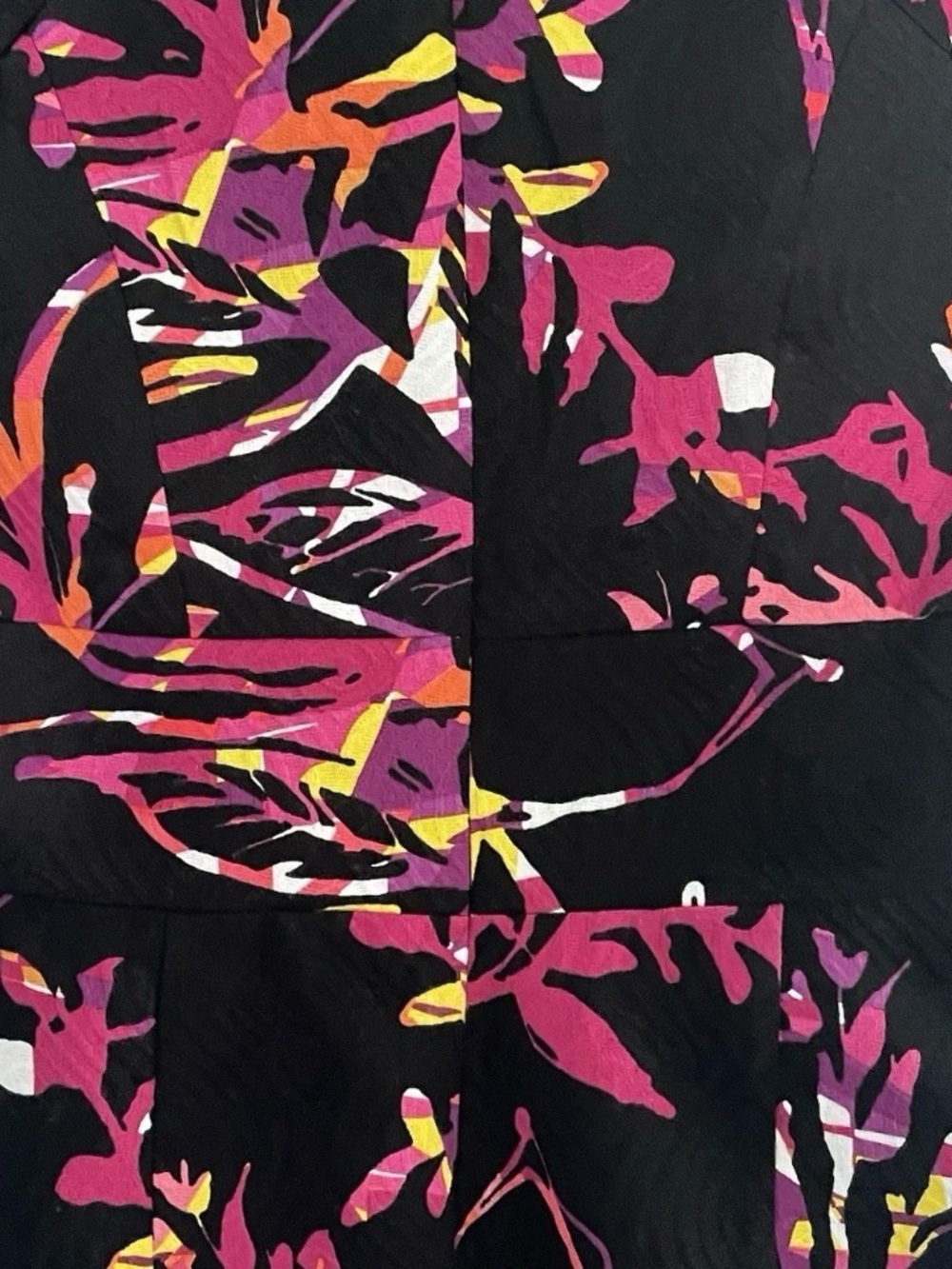 Jax Black Midi Dress with Magenta and Orange Floral Print - Picture 11 of 16